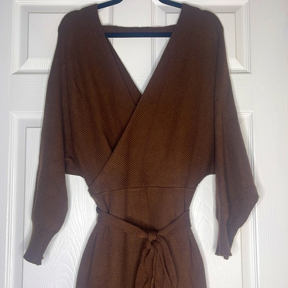 Brown Fashion Nova L Elegant Dress - Picture 2 of 3